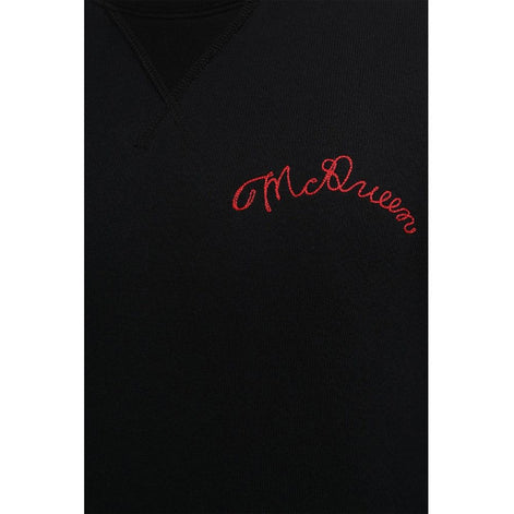 Alexander McQueen Black Cotton Sweatshirt