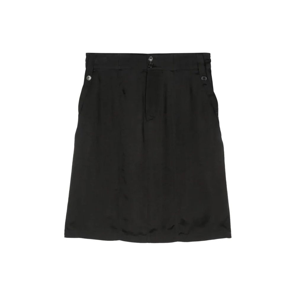 Saint Laurent Black Copper Midi Skirt Saint Laurent