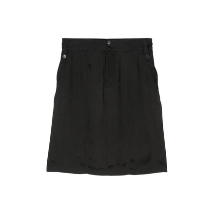 Saint Laurent Black Copper Midi Skirt Saint Laurent
