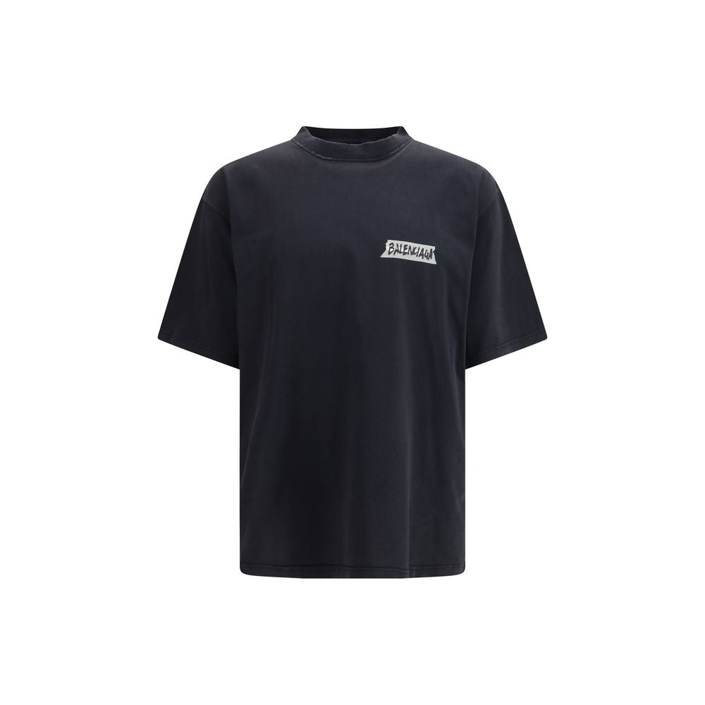 Balenciaga Black Cotton T-Shirt Balenciaga