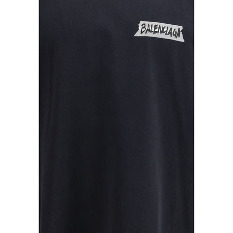 Balenciaga Black Cotton T-Shirt Balenciaga