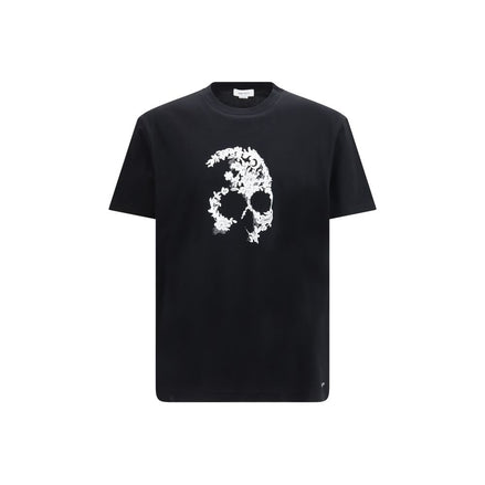 Schwarzes Baumwoll-T-Shirt von Alexander McQueen