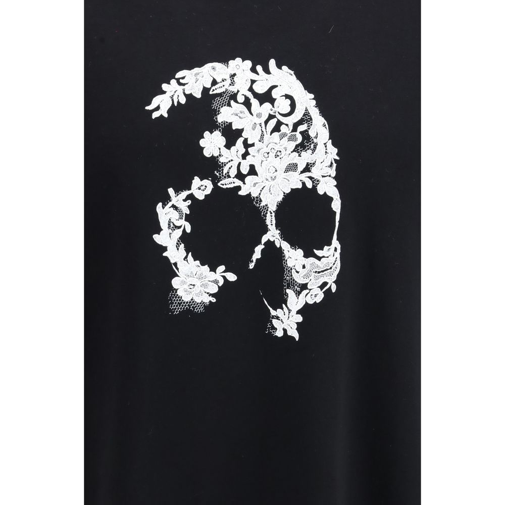 Schwarzes Baumwoll-T-Shirt von Alexander McQueen