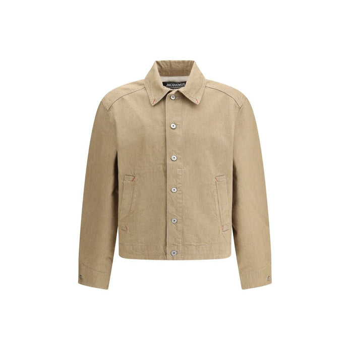 Jacquemus Beige Cotton Denim Jacket Jacquemus