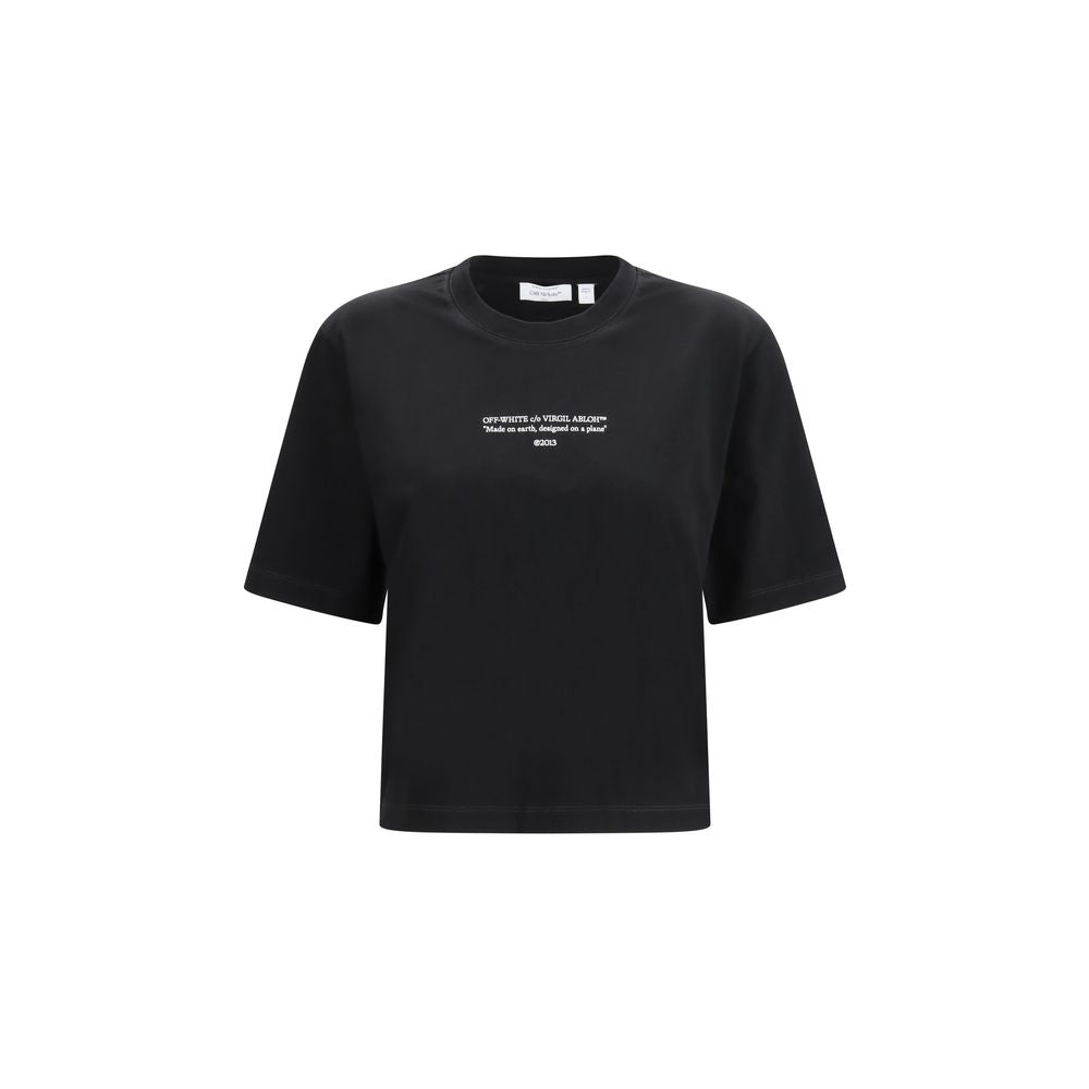 Off-White Black Cotton T-Shirt