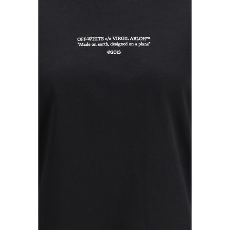 Off-White Black Cotton T-Shirt