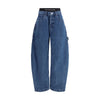 Alexander Wang Blue Cotton High-Waisted Jean Alexander Wang