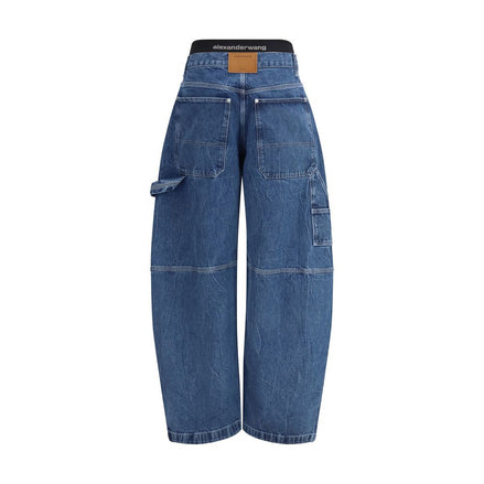 Alexander Wang Blue Cotton High-Waisted Jean Alexander Wang