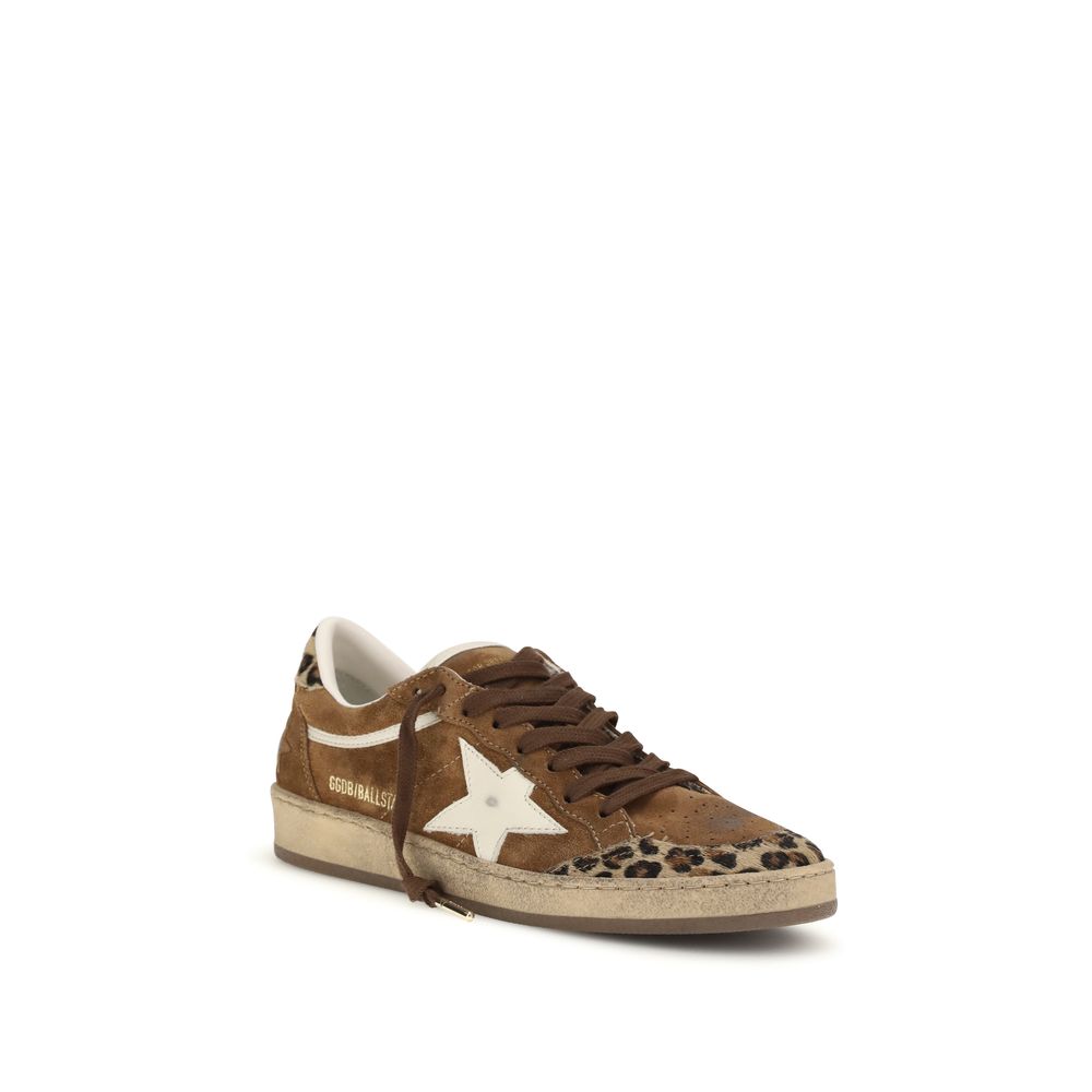 Golden Goose Bos Taurus Low Top Sneakers aus braunem Kalbsleder