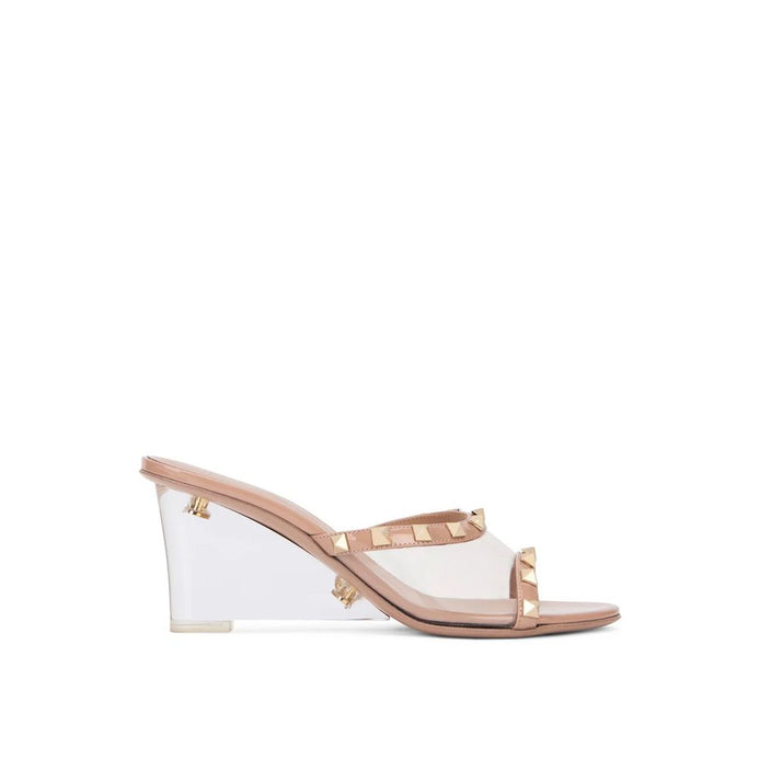 Valentino Garavani Beige Leather Mules Valentino Garavani