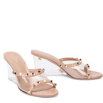 Valentino Garavani Beige Leather Mules Valentino Garavani