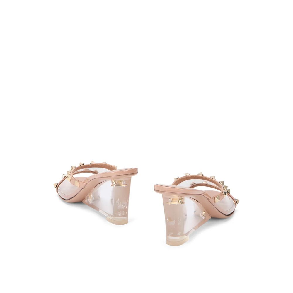 Valentino Garavani Beige Leather Mules Valentino Garavani