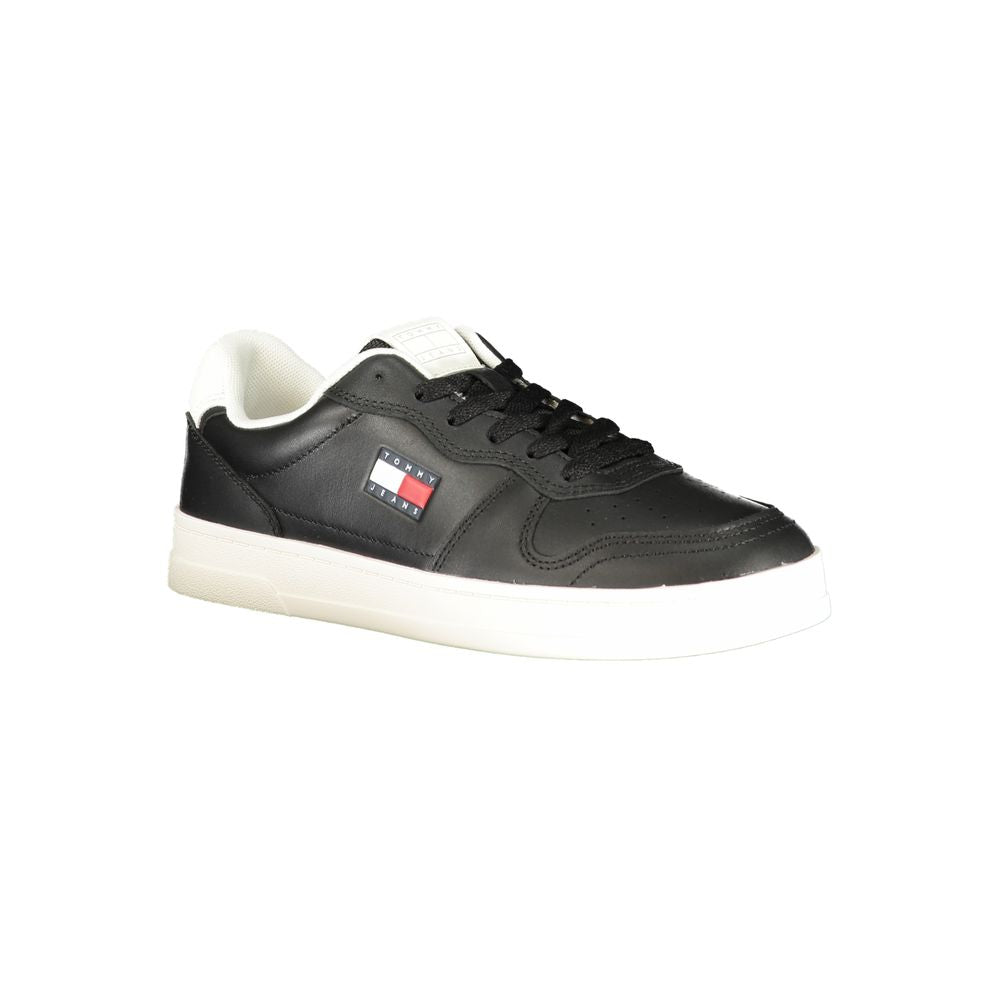 Tommy Hilfiger Damen-Sneaker aus schwarzem Polyurethan