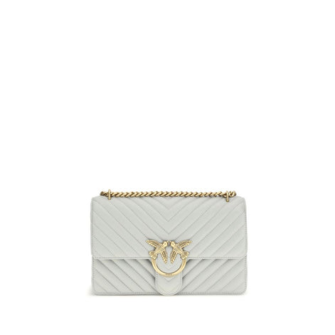 Sac bandoulière PINKO Bos Taurus en cuir de veau gris