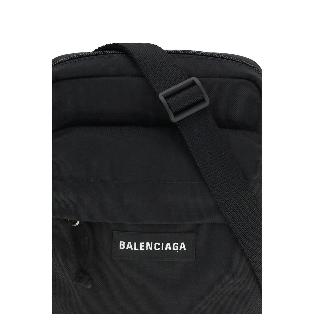 Sac bandoulière Balenciaga en polyamide noir