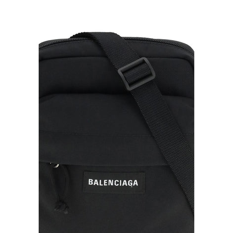 Sac bandoulière Balenciaga en polyamide noir