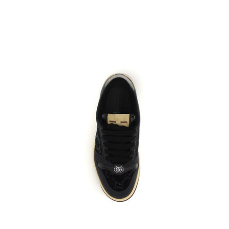 Baskets de sport Gucci Bos Taurus en cuir de veau bleu
