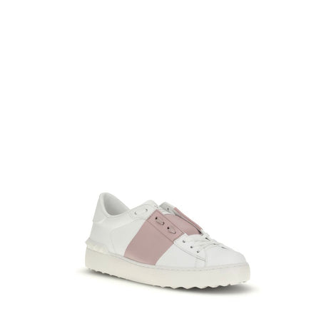 Valentino Garavani White Calf Leather Bos Taurus Sneakers Valentino Garavani
