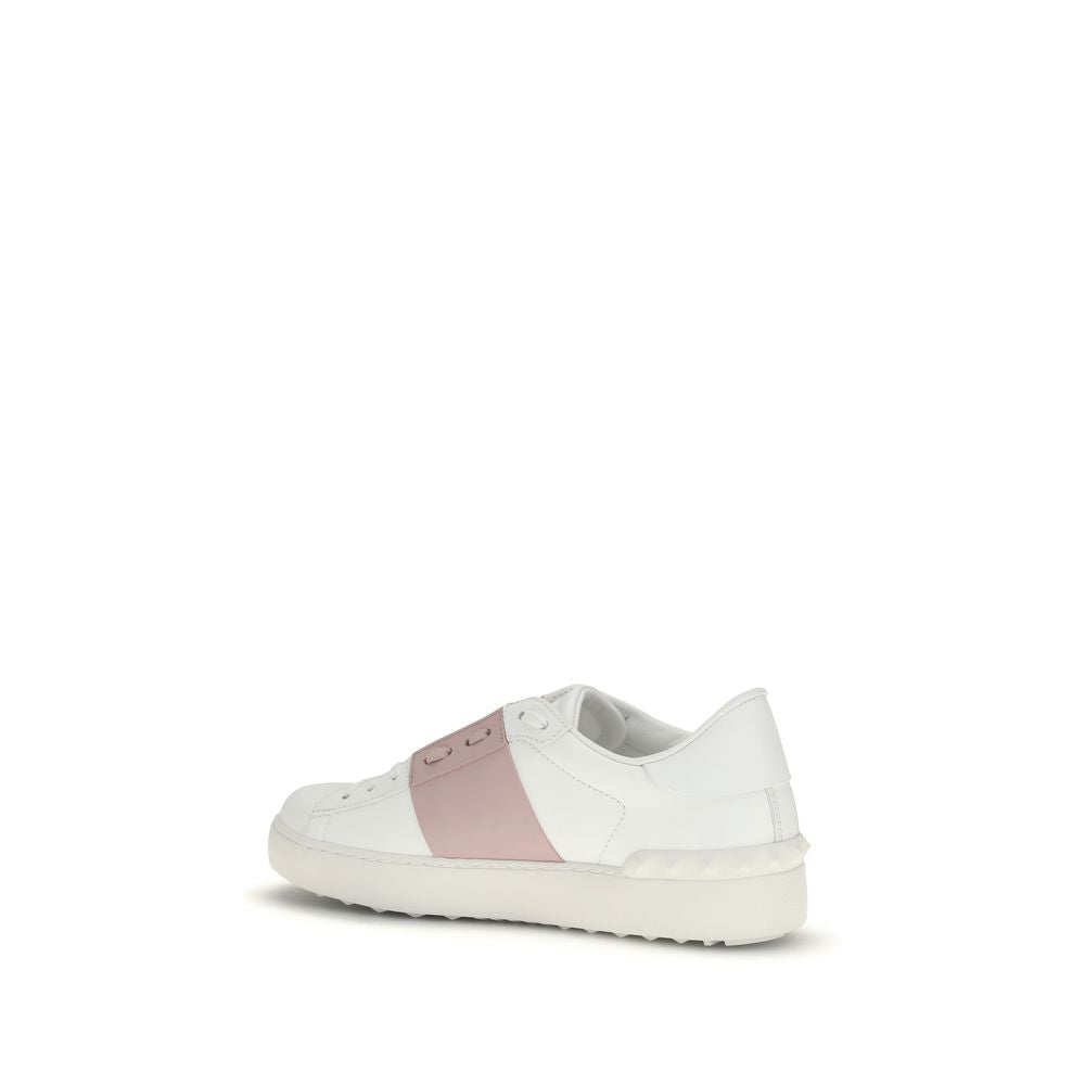 Valentino Garavani White Calf Leather Bos Taurus Sneakers Valentino Garavani