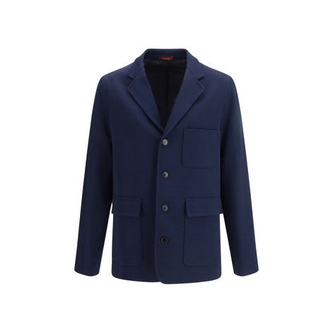 Gucci Blue Cotton Coat Gucci