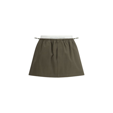 Mini-jupe bicolore en coton Alexander Wang