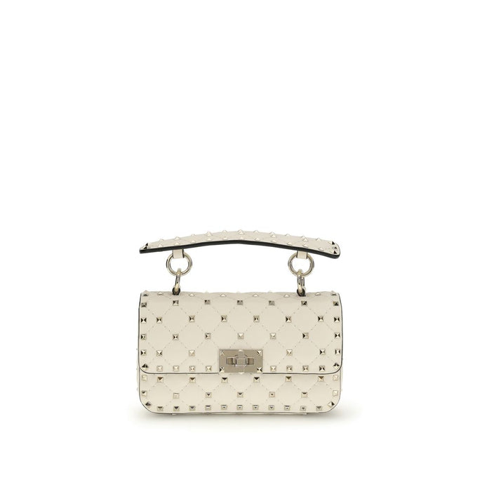 Valentino Garavani Beige Calf Leather Bos Taurus Handbag Valentino Garavani