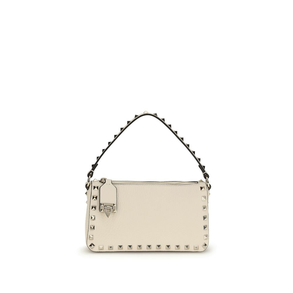Valentino Garavani Beige Calf Leather Bos Taurus Shoulder Bag Valentino Garavani
