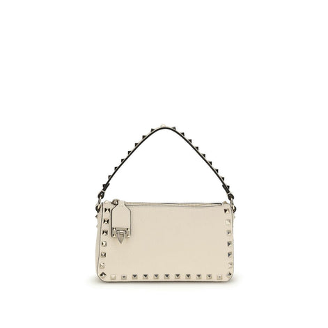 Valentino Garavani Beige Calf Leather Bos Taurus Shoulder Bag Valentino Garavani
