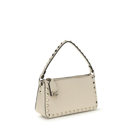 Valentino Garavani Beige Calf Leather Bos Taurus Shoulder Bag Valentino Garavani