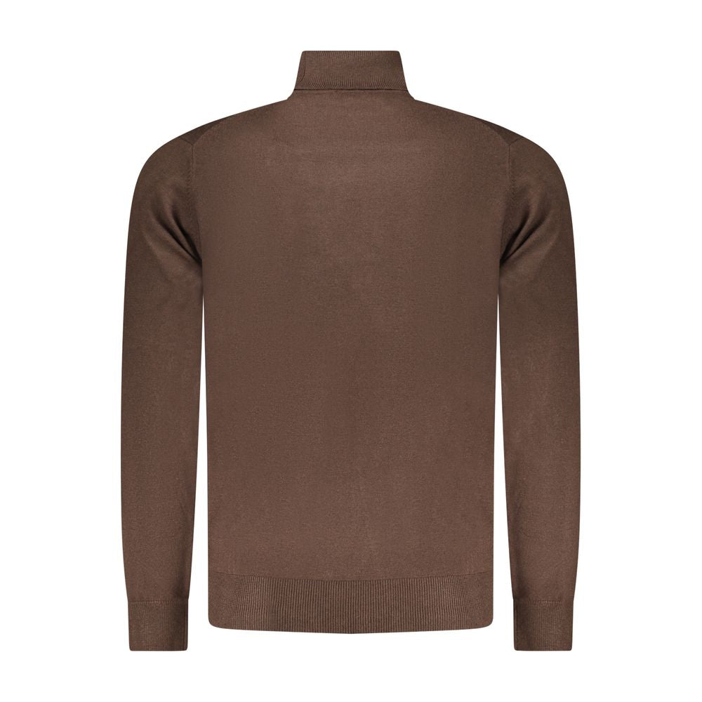 Norvège 1963 Marrone Poliammide Pull Homme