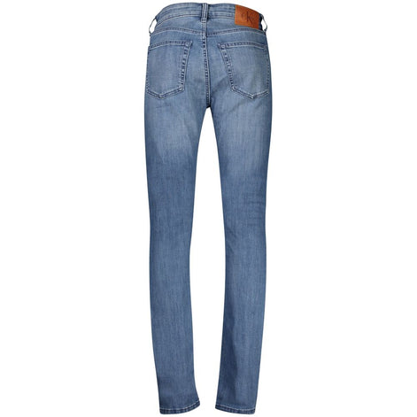 Calvin Klein Blu Cotton Men's Slim-Taper Jean