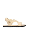 Jil Sander Beige Leather Strap-On Sandals