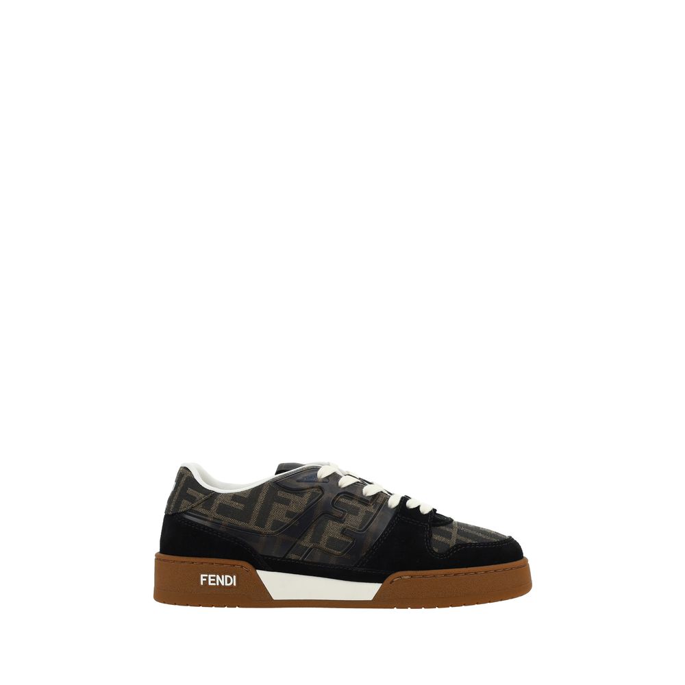 Fendi Brown Calf Leather Bos Taurus Sneakers Fendi