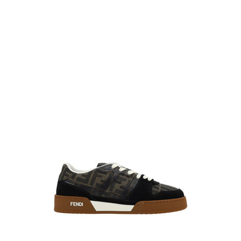 Fendi Brown Calf Leather Bos Taurus Sneakers Fendi