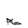 Fendi Black Calf Leather Bos Taurus Pumps Fendi