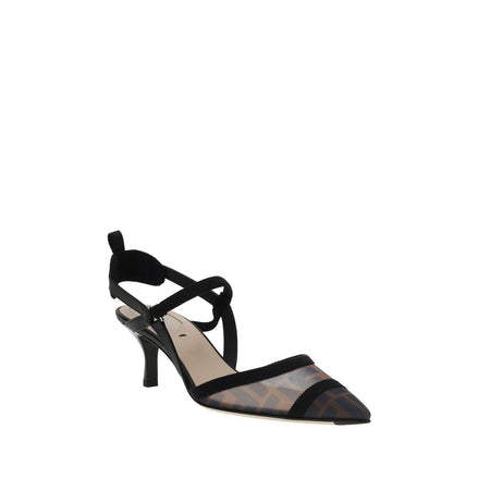 Fendi Black Calf Leather Bos Taurus Pumps Fendi