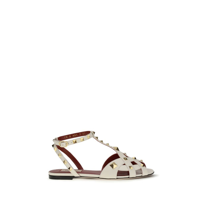 Valentino Garavani Beige Goatskin Sandals Valentino Garavani