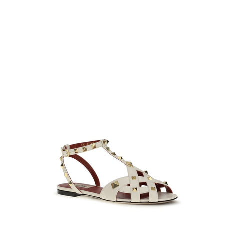 Valentino Garavani Beige Goatskin Sandals Valentino Garavani