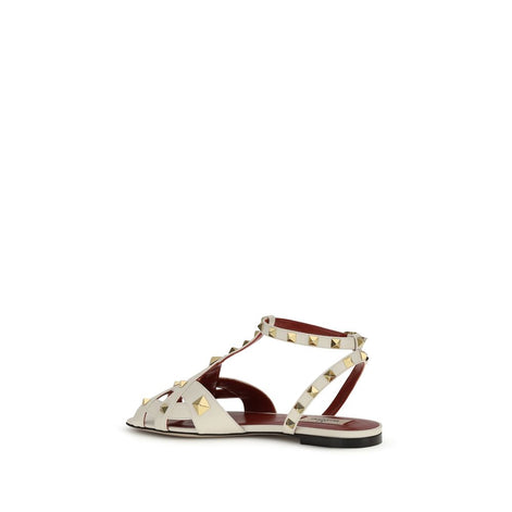 Valentino Garavani Beige Goatskin Sandals Valentino Garavani