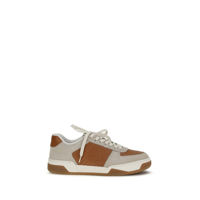 Valentino Garavani Multicolor Calf Leather Bos Taurus Athletic Sneakers Valentino Garavani