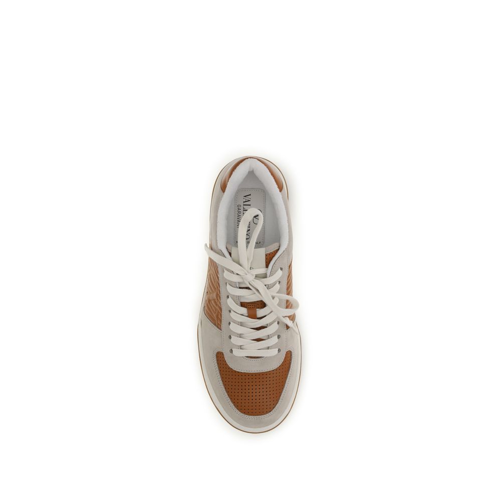 Valentino Garavani Multicolor Calf Leather Bos Taurus Athletic Sneakers Valentino Garavani
