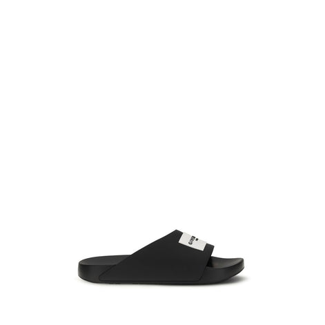 Givenchy Black Rubber Slippers