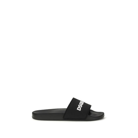 Dsquared² Black Rubber Sandals Dsquared²