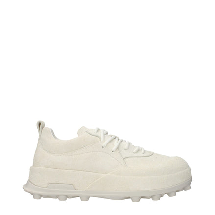 Jil Sander Beige Leather Chunky Sneakers