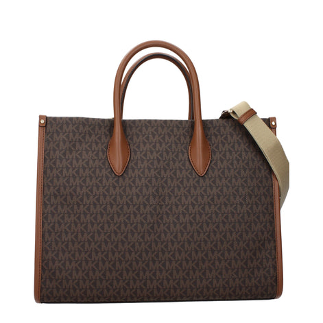 Michael Kors Brown Fabric Handbag