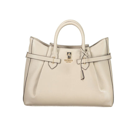 Guess Jeans Beige Polyurethane Women's Handbag Guess Jeans