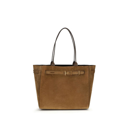 Tom Ford Brown Calf Leather Bos Taurus Shoulder Bag Tom Ford