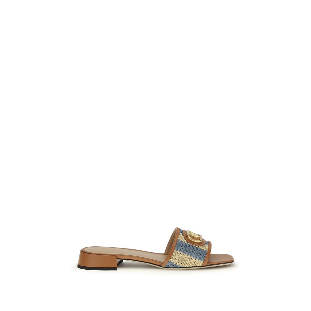 Valentino Garavani Multicolor Calf Leather Bos Taurus Sandals Valentino Garavani