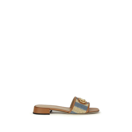 Valentino Garavani Multicolor Calf Leather Bos Taurus Sandals Valentino Garavani