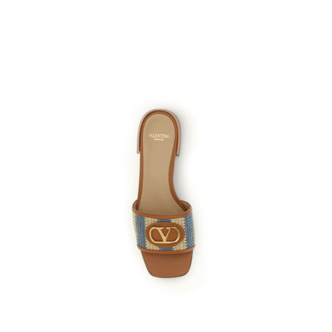 Valentino Garavani Multicolor Calf Leather Bos Taurus Sandals Valentino Garavani
